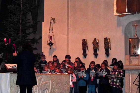 Blick auf den Kinderchor