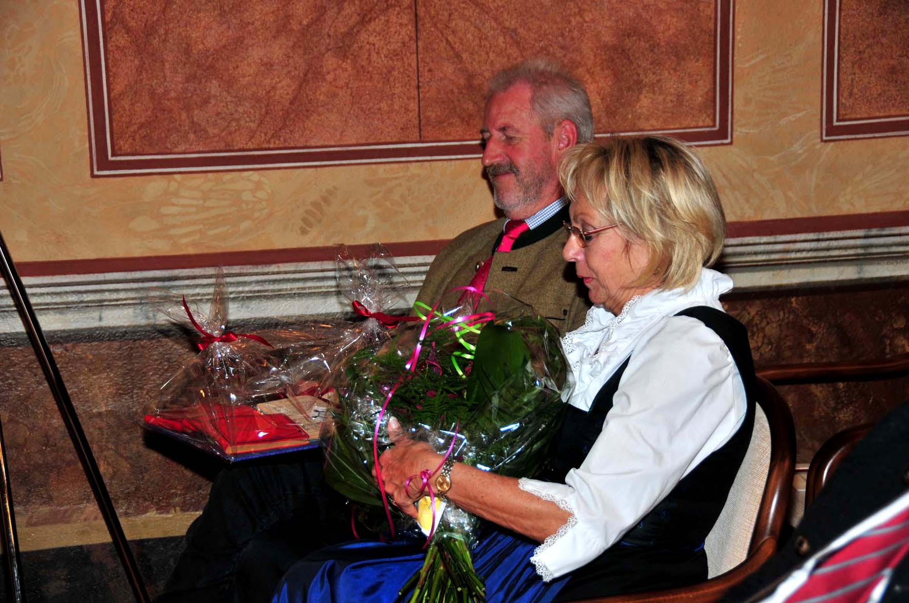 Schirmherr Christiane Steininger mit Ehemann Anton