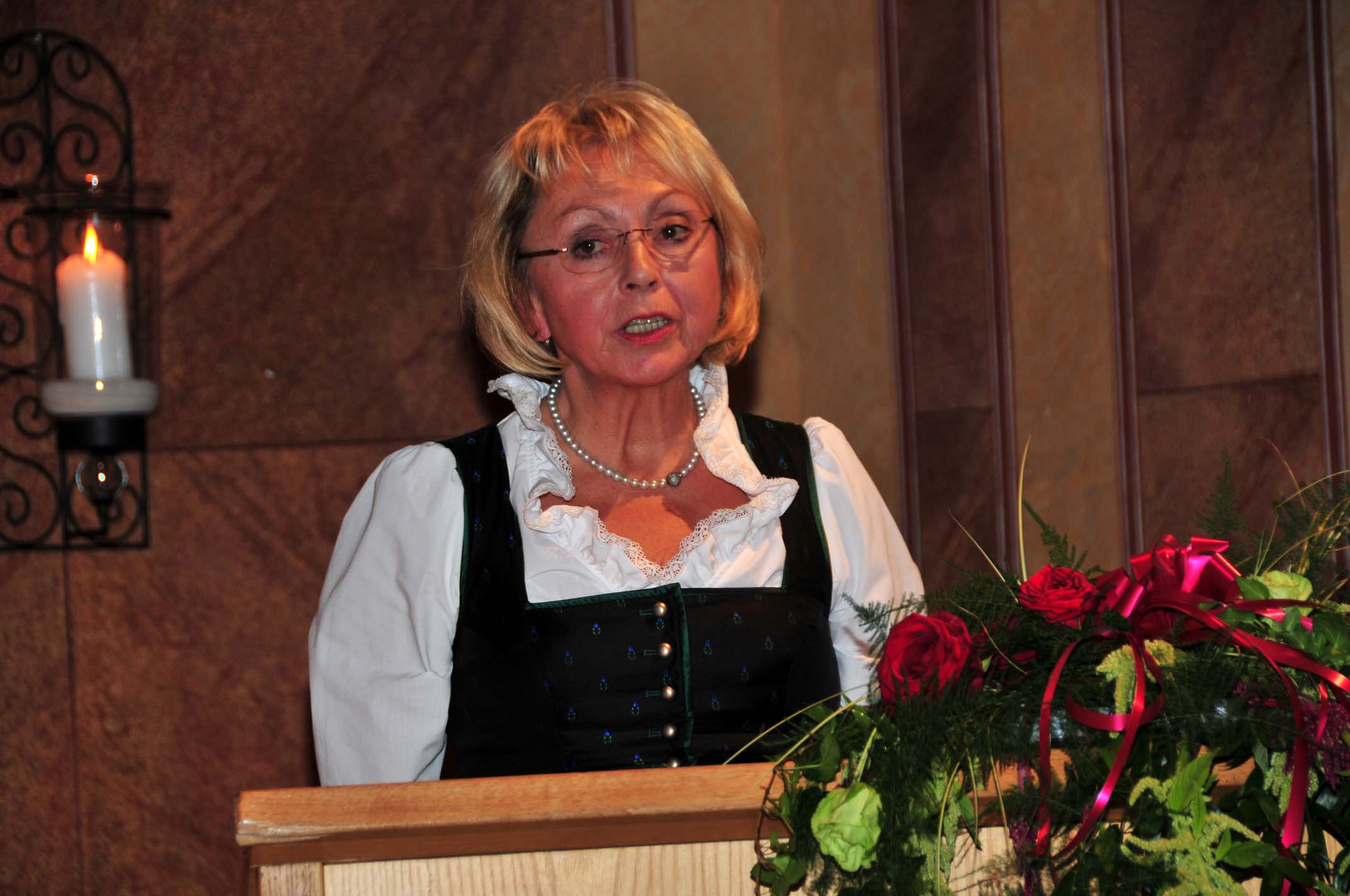 Christiane Steininger bei Ihrer Ansprache