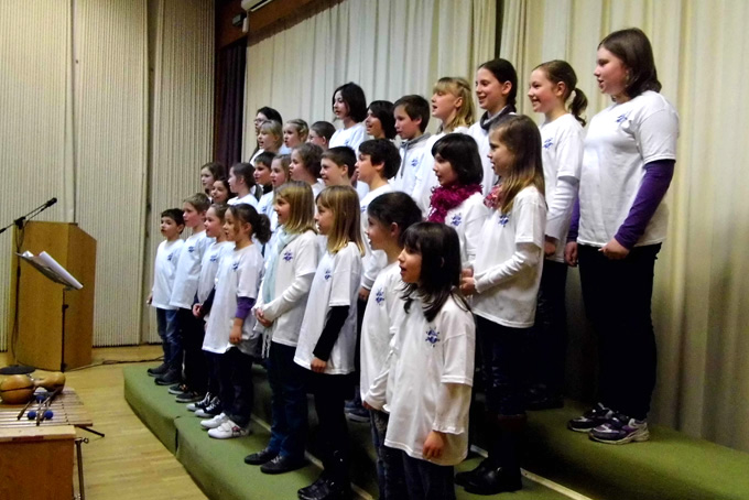 Der Schulchor der Grund- und Mittelschule Schwarzenfeld