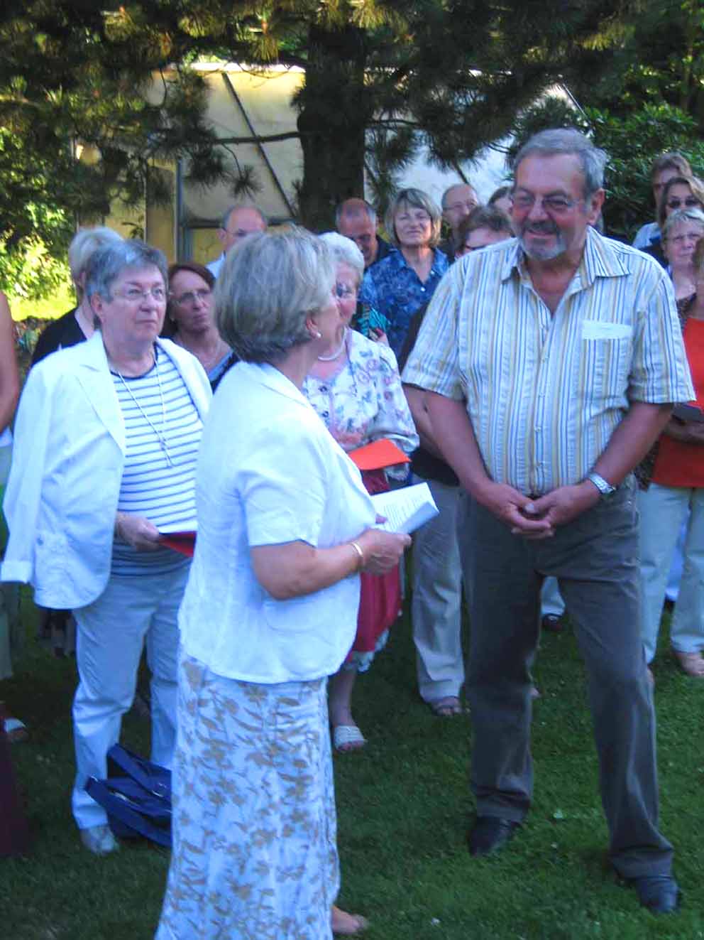 Der Gesangverein durfte bei der Feier nicht fehlen