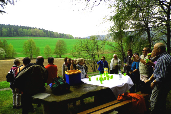 Eine Stärkung nach dem anstrengenten Aufstieg