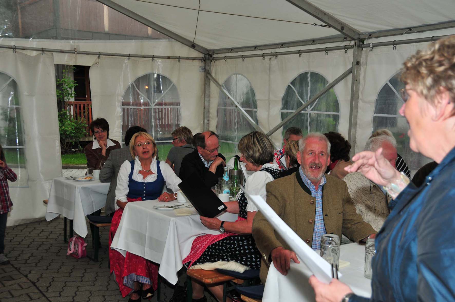 Auch die Schirmherrin und ihr Gatte können singen