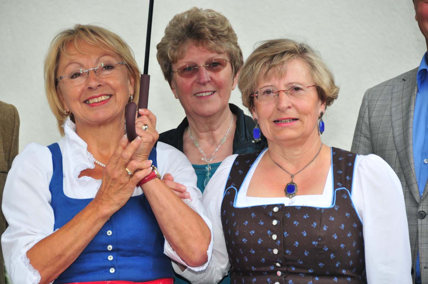Die drei Mädel sind Garanten für das Gelingen des Jubiläums